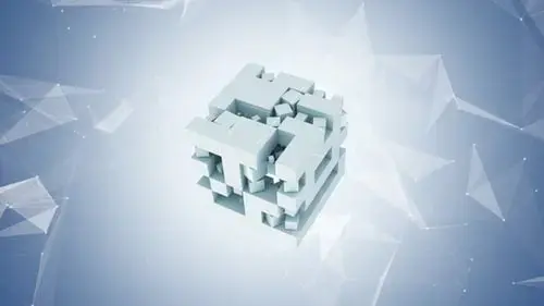 sci-fi抽象多维数据集LogoFCPX模板