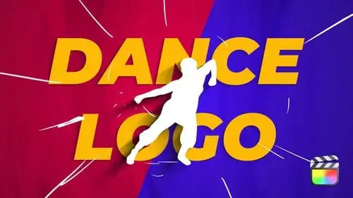 舞蹈dance徽标Intro动画FCPX模板