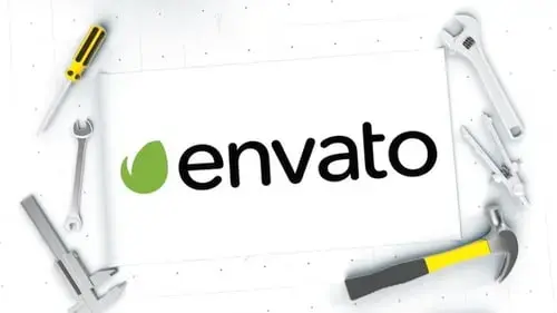 施工蓝图Logo设计师工程师FCPX模板