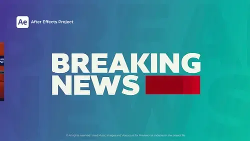 新闻简介片头AE视频