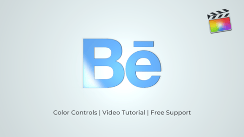 干净的徽标彩色标志标志FCPX模板