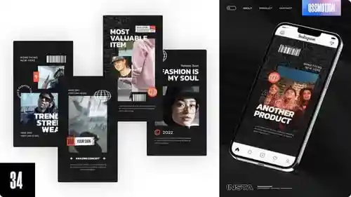 梦想排版Instagram故事广告AE视频