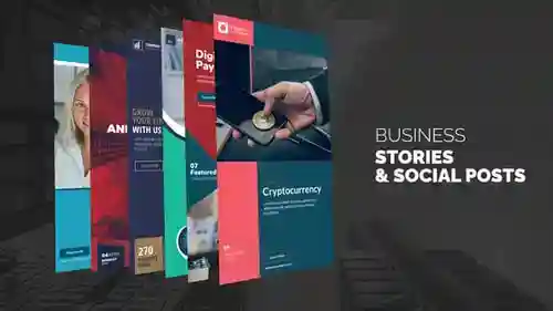 商业故事和社会帖子B75AE视频