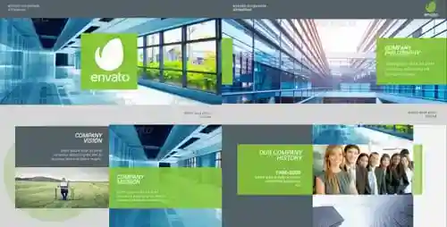 公司幻灯片视频显示新能源科技公司宣传AE视频