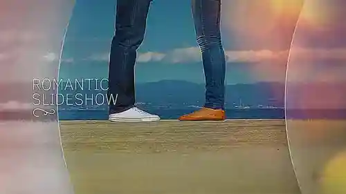 浪漫的幻灯片相册动画AE视频