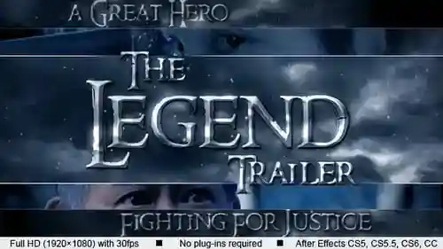 史诗预告片和电影预告片AE视频