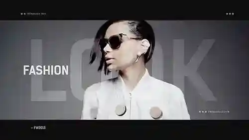 具有现代设计元素的动态时尚促销AE视频