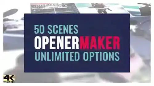 图片库创建者，视频显示周年纪念日AE视频