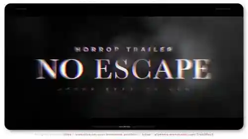 电影小故障恐怖惊悚片预告片标题血腥AE视频