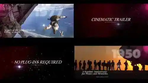 优雅的电影历史标题片头素材历史和纪录片AE视频