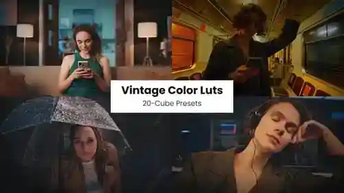 复古电影外观视频电影视觉风格lut达芬奇模板